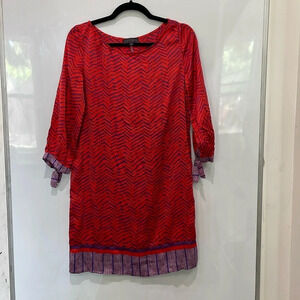 Hale Bob Printed Silk Dress Size Small